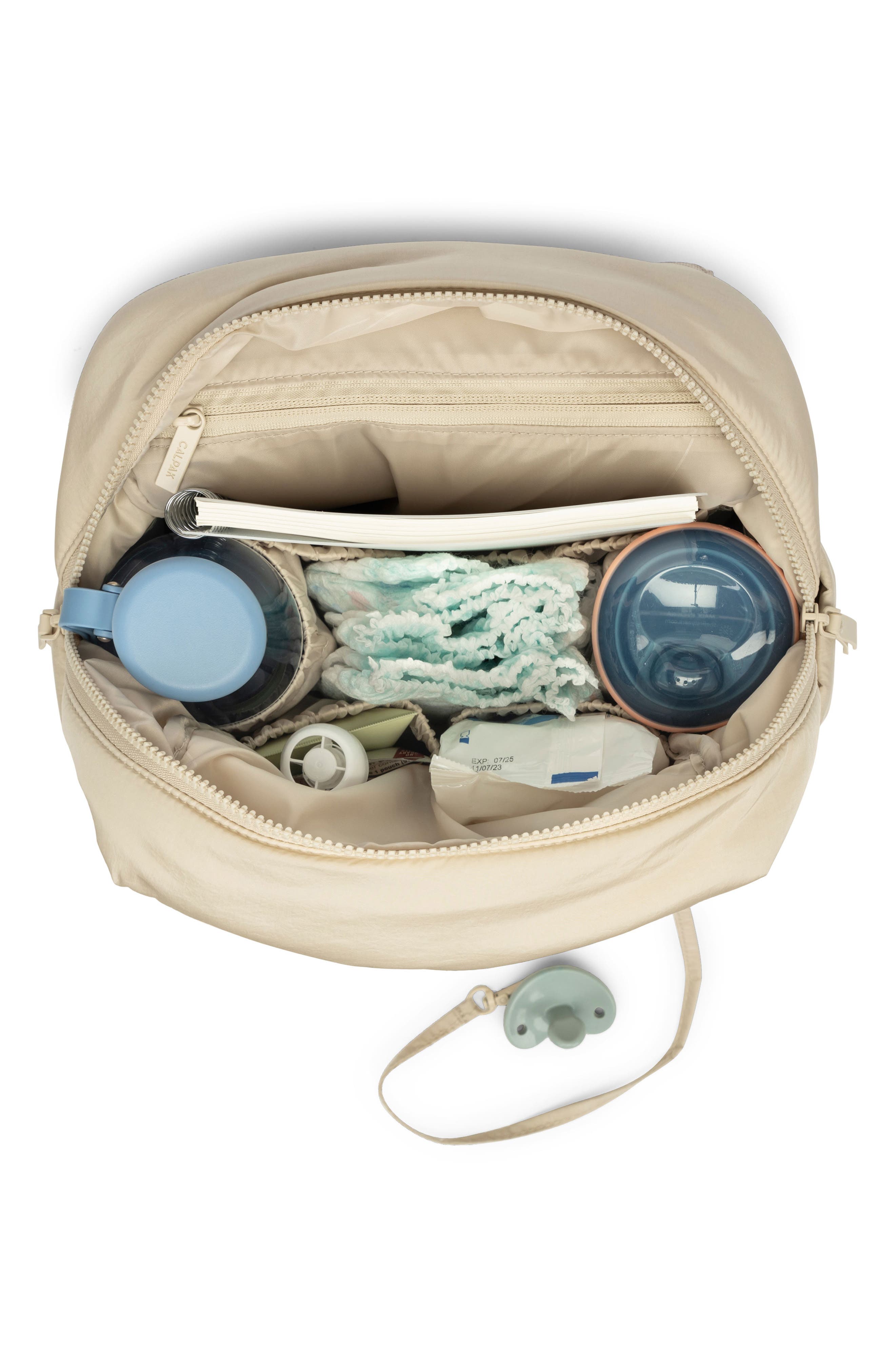CALPAK Convertible Mini Diaper Backpack & Crossbody Bag, Alternate, color, Oatmeal