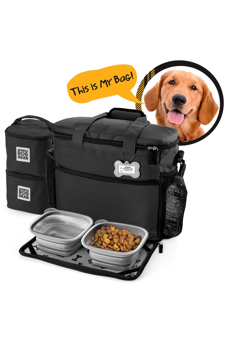 Week Away Dog Travel Bag, Alternate, color, Black