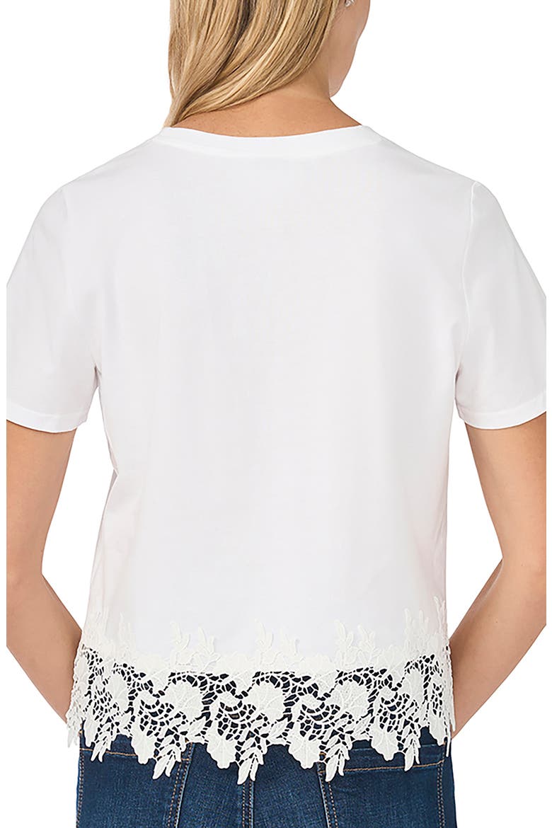 Lace Trim Boxy T-Shirt, Alternate, color, ULTRA WHITE