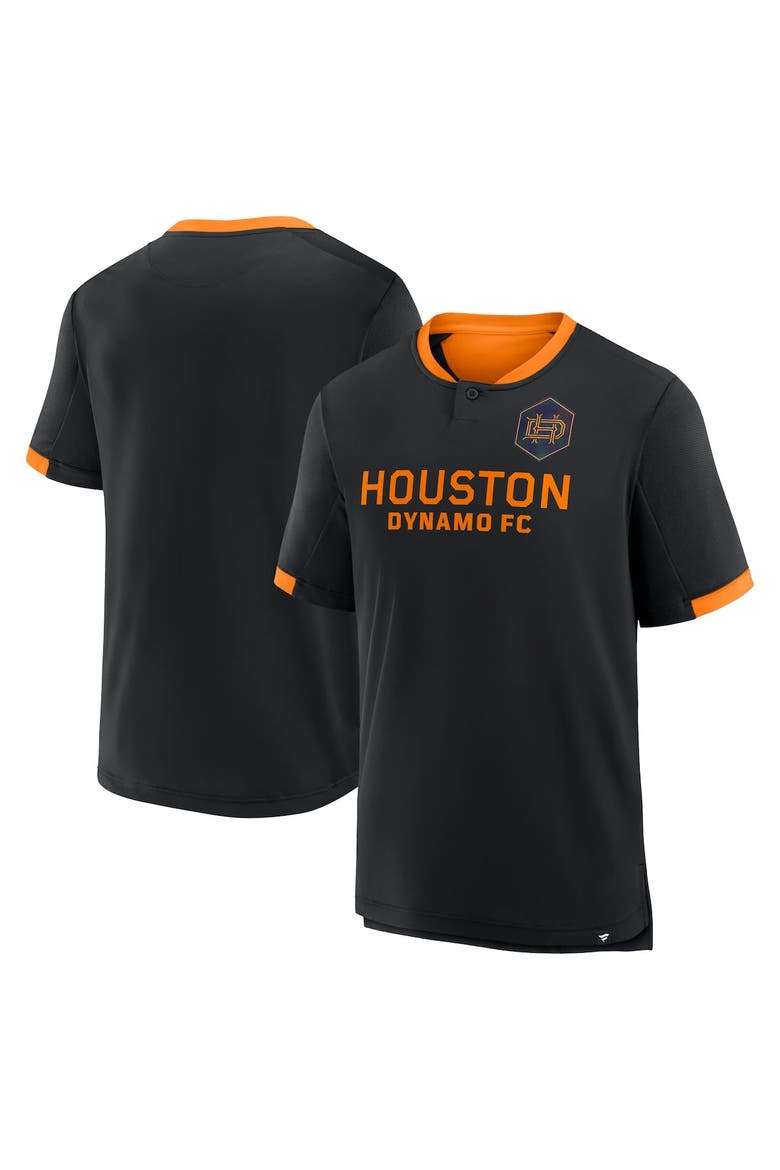 Men's Fanatics Black Houston Dynamo FC Stoppage Time Striker T-Shirt, Main, color, Black