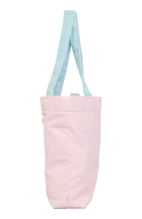 Mimish Kids' Colorblock Corduroy & Faux Shearling Tote