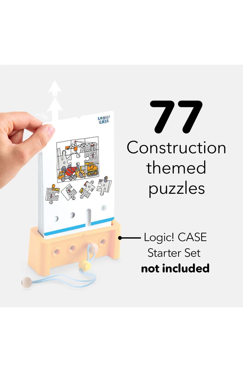 HABA Logic Case Extension Set Construction - Ages 6+ Card Games for Kids, Travel Games, Learning Toys, Flash Cards for Kids Brain Teaser Puzzle Games, Alternate, color, Multi