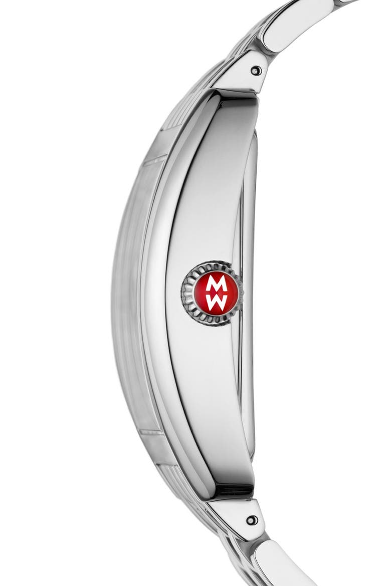 'Urban Diamond' Diamond Dial Watch Case, 36mm x 37mm, Alternate, color, SILVER
