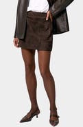 Reiss Vida Suede Miniskirt