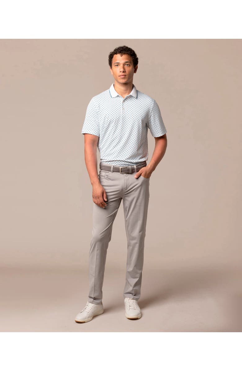 ASHWORTH GOLF All In Polo, Alternate, color, White/Poseidon/Atlantis