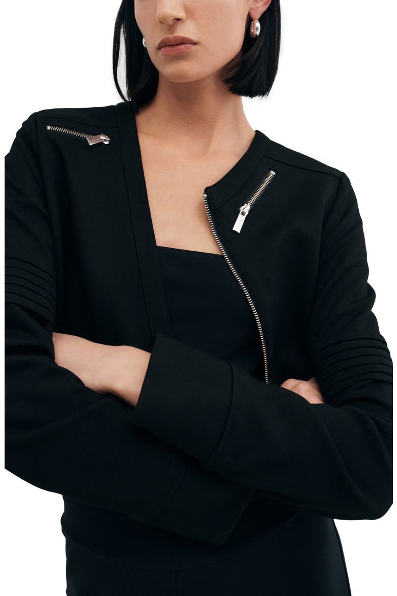Essex Crop Jacket, Alternate, color, BLACK