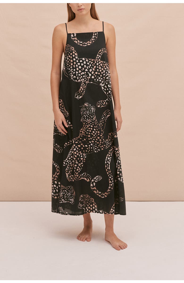 Desmond & Dempsey Square Nightie, Main, color, Jag Navy