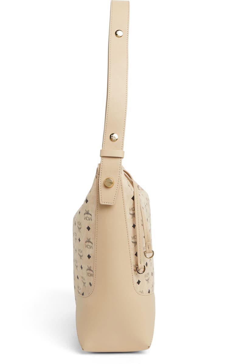 MCM Aren Visetos Medium Hobo Bag, Alternate, color,