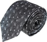 Trafalgar Venom Spider Web Motif Novelty Silk Necktie