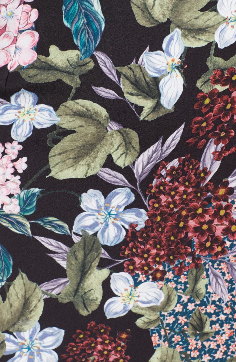 Keepsake the Label Floral Strapless Midi Dress, Alternate, color, 