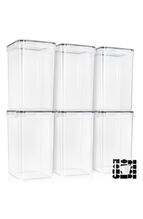 6-Pack Airtight Food Storage Containers