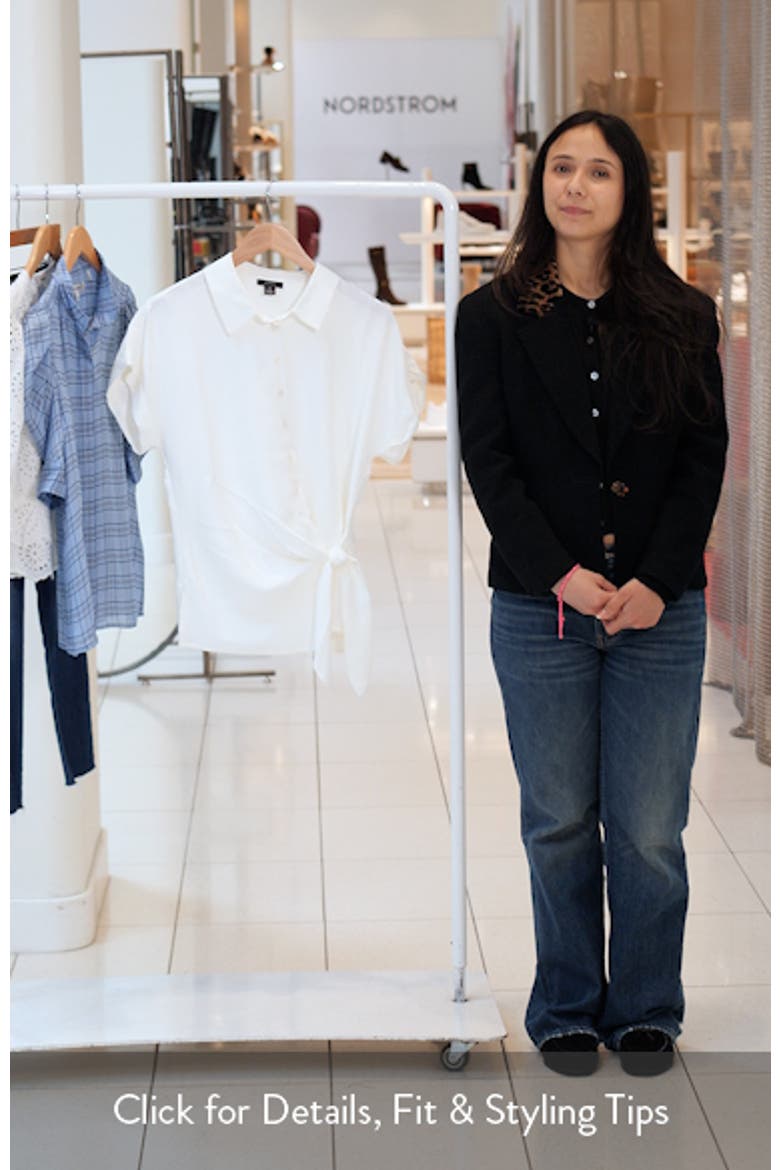 Asymmetric Tie Front Shirt video
