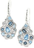 SAMUEL B. London & Swiss Blue Topaz Drop Earrings