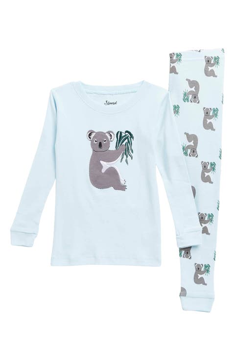 Kids Two-Piece Cotton Printed Matching Family Pajamas, Coordinated Prints