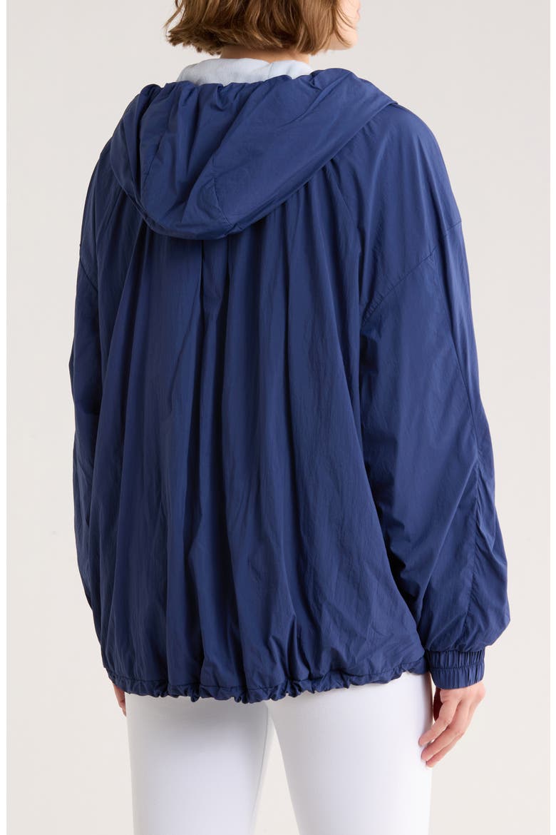 Explore More Nylon Hooded Jacket, Alternate, color, BLUE/ NAVY