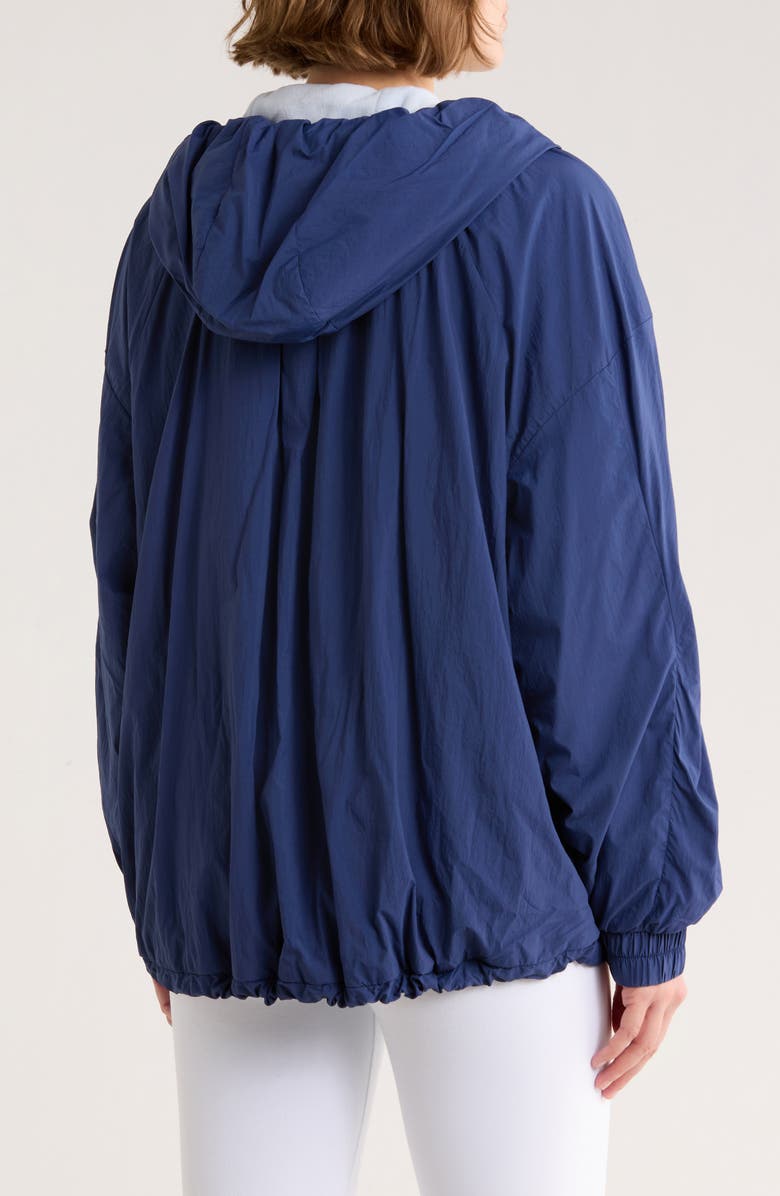 Free People Explore More Nylon Hooded Jacket, Alternate, color, Blue/ Navy