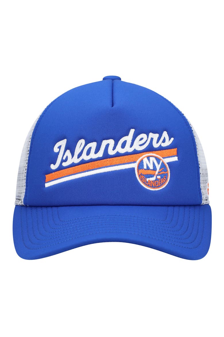 Women's adidas Royal/White New York Islanders Foam Trucker Snapback Hat, Alternate, color, ROYAL