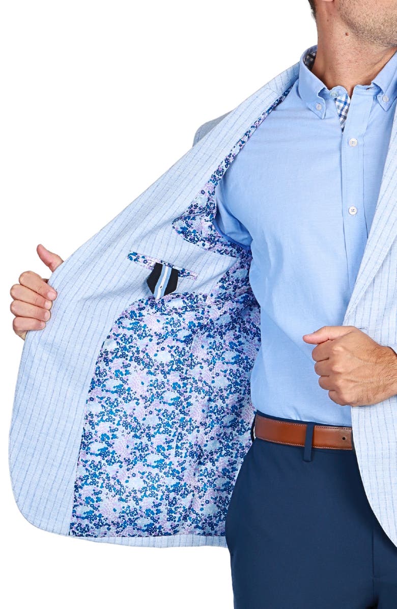 TailorByrd Stripe Sport Coat, Alternate, color, French Blue