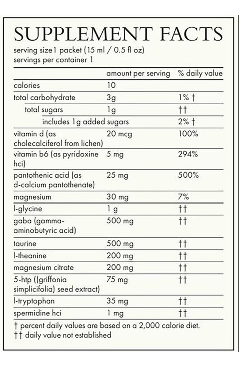 Agent Nateur Calm (Beauty) Spermidine & Taurine Dietary Supplement, Alternate, color, 