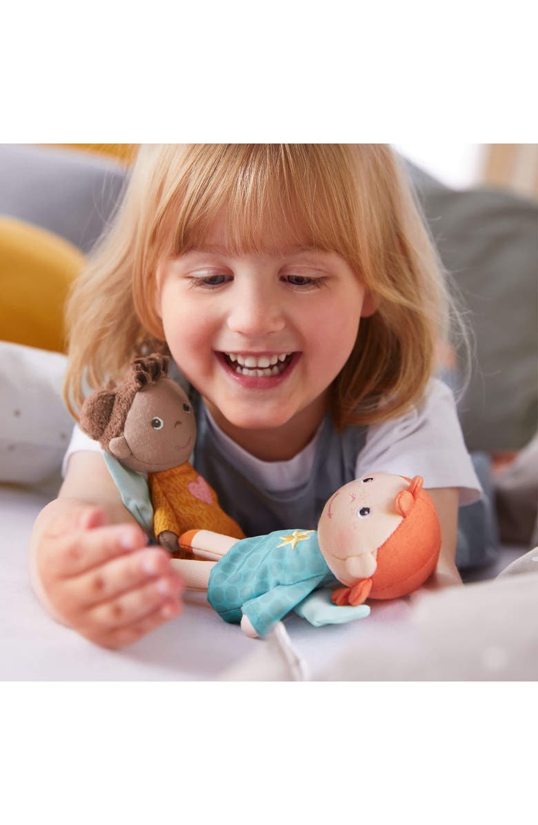 HABA Guardian Angel Mini Doll Nora - Soft Plush Baby Doll Toy for Toddlers 1-3, Ideal Gift for 2 Year Old Girls & Up, Alternate, color, Multi