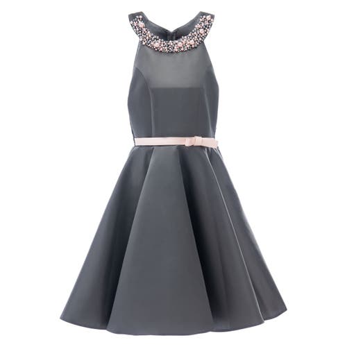 Tulleen Cardona Pearl-embellished Dress In Grey