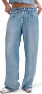 rag & bone rb Miramar Slink Trompe l'Oeil Faux Denim Wide Leg Lounge Pants