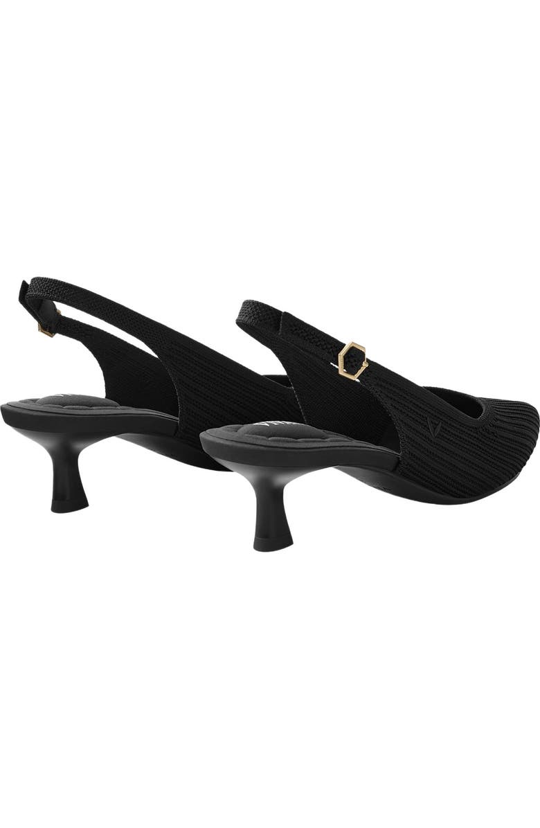 VIVAIA Pointed-Toe Kitten Slingback, Alternate, color, Black