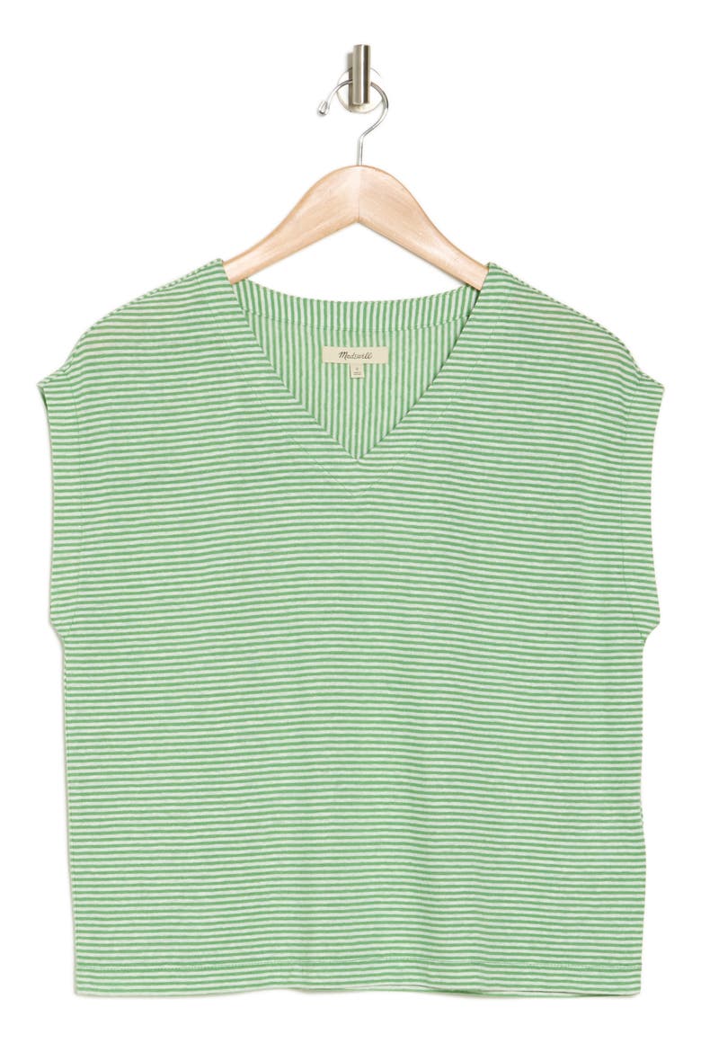 Relaxed V-Neck T-Shirt, Alternate, color, GARNISH