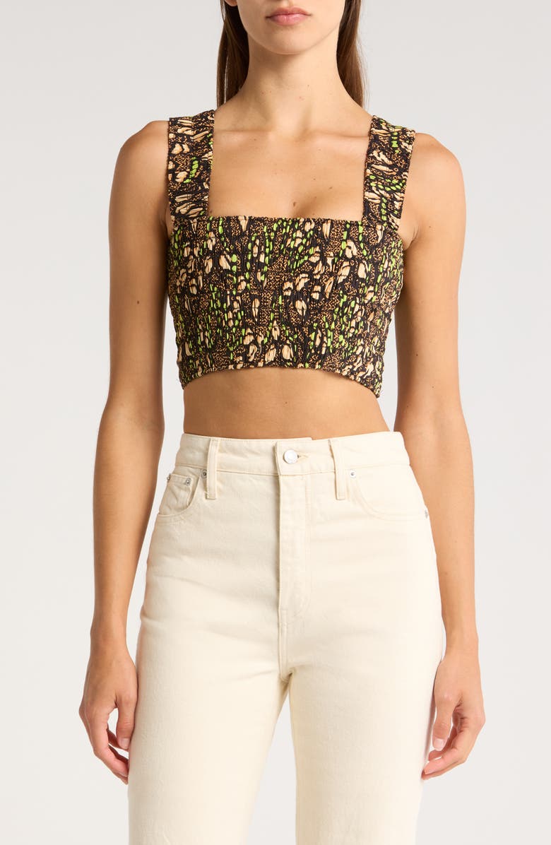 A.L.C. Cielo Smocked Crop Tank, Main, color,