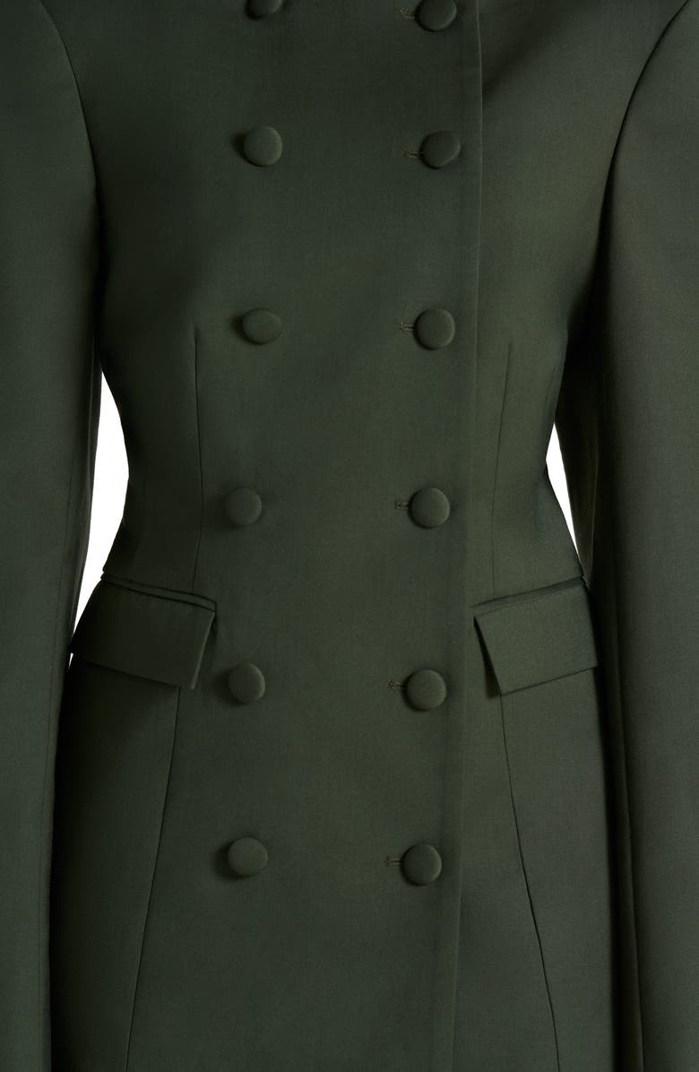 Naked Wardrobe Power Shoulder Double Breasted Blazer, Alternate, color, Olive