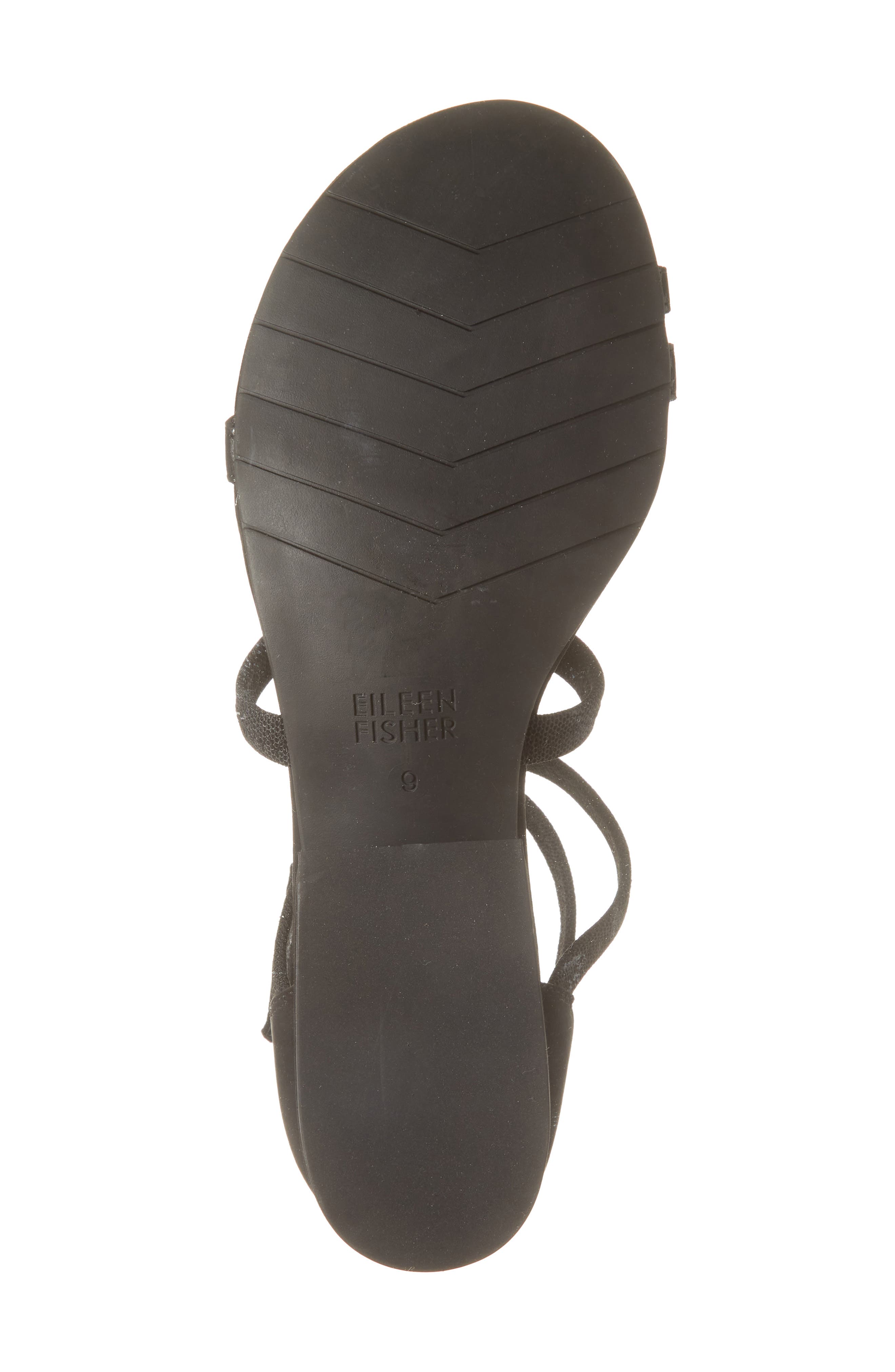 Eileen Fisher Emily Zip Sandal, Alternate, color, Black