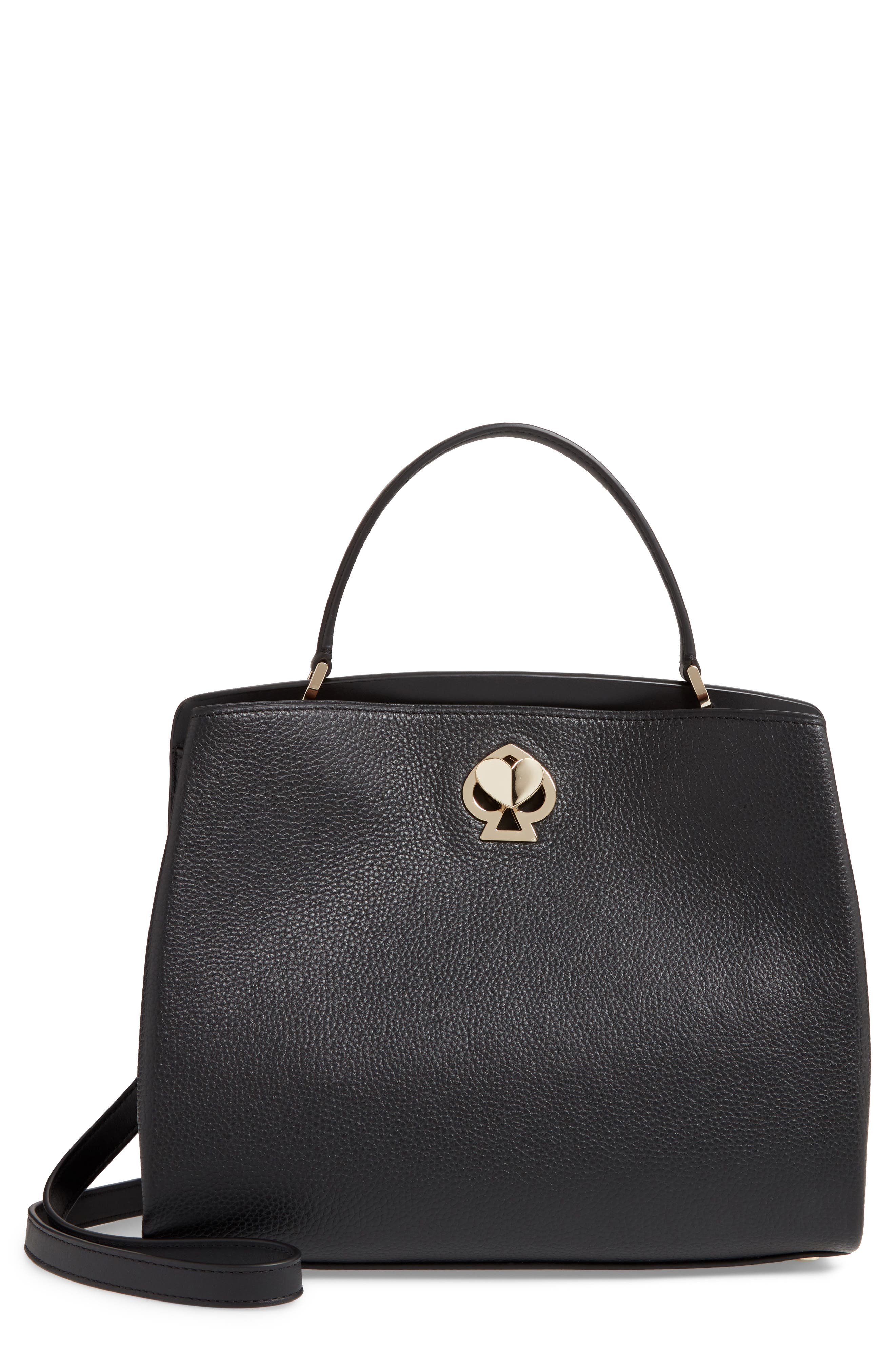 Kate Spade New York medium romy leather satchel, Main, color, 