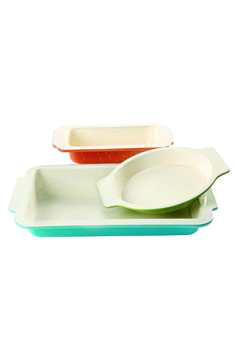 ColorSplash Imbue 3 Piece Carbon Steel Nonstick Bakeware Set, Main, color, Blue