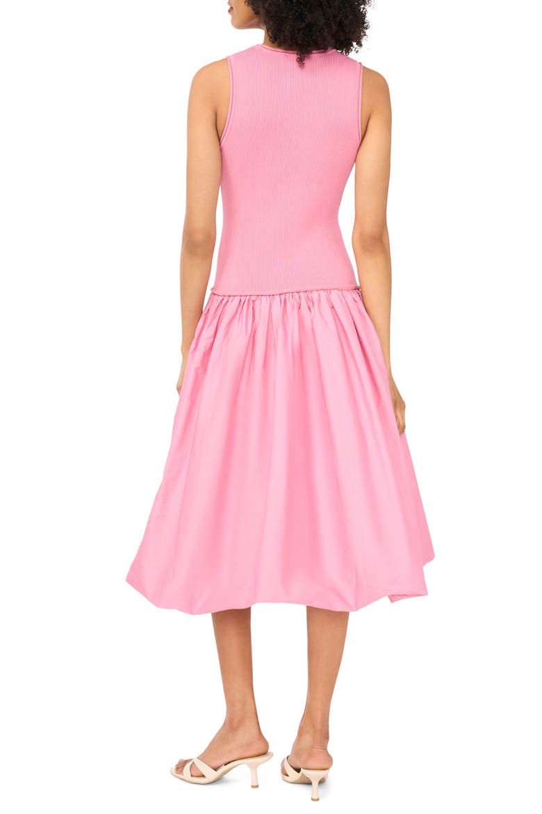 Mixed Media Tank Midi Dress, Alternate, color, ORCHID