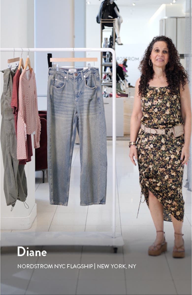 Jaya Distressed Baggy Low Rise Wide Leg Jeans, sales video thumbnail