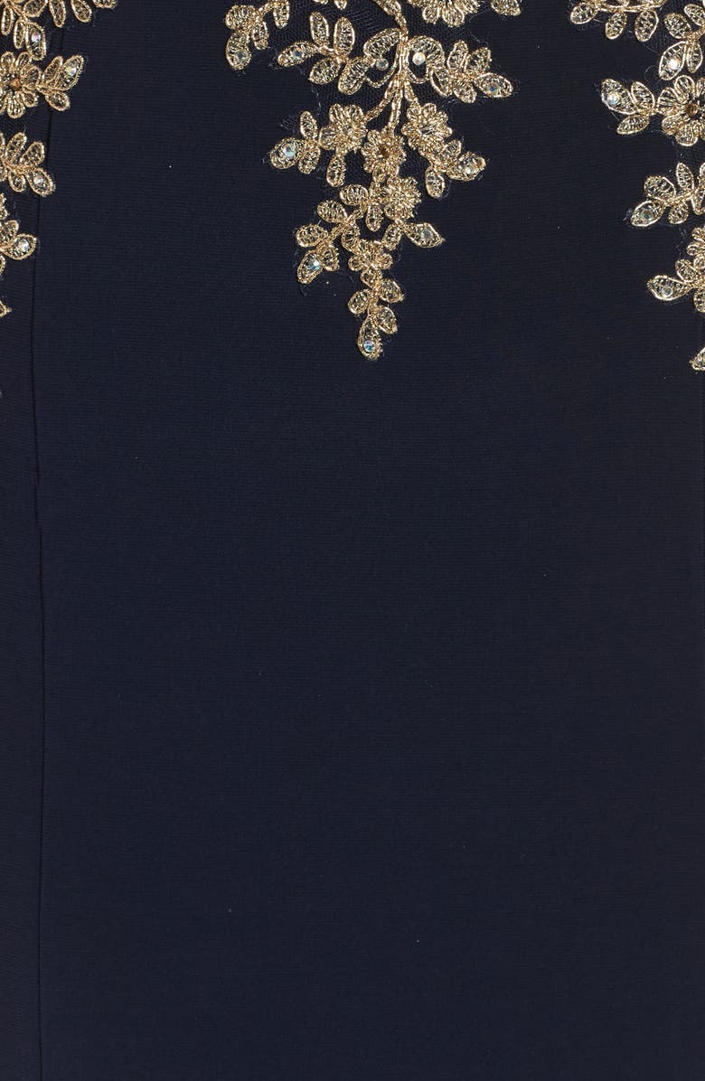 Xscape Evenings Xscape Embroidered Mermaid Gown, Alternate, color,