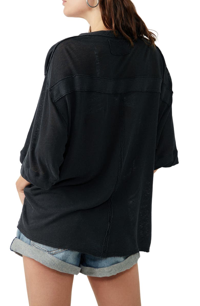 Free People Maribell Cotton & Linen Henley, Alternate, color, 