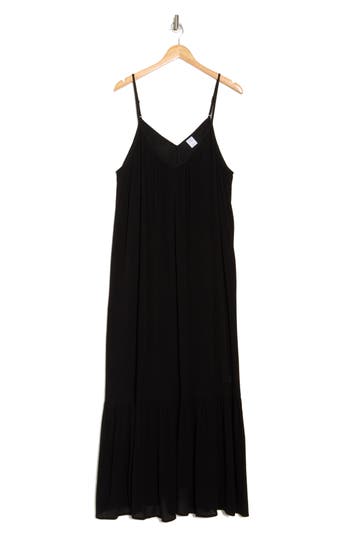 Melrose And Market Ruffle Hem Gauze Maxi Slipdress