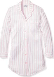 Petite Plume Pink Stripe Cotton Nightshirt