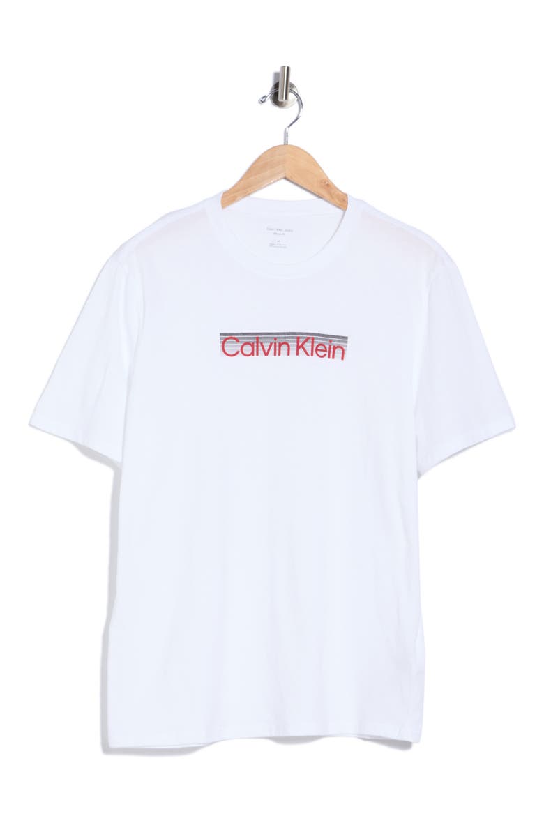 Metallic Logo Graphic T-Shirt, Main, color, BRIGHT WHITE