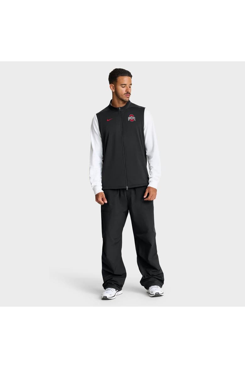 Men's Nike Black Ohio State Buckeyes Primetime Victory Performance Full-Zip Vest, Alternate, color, Black
