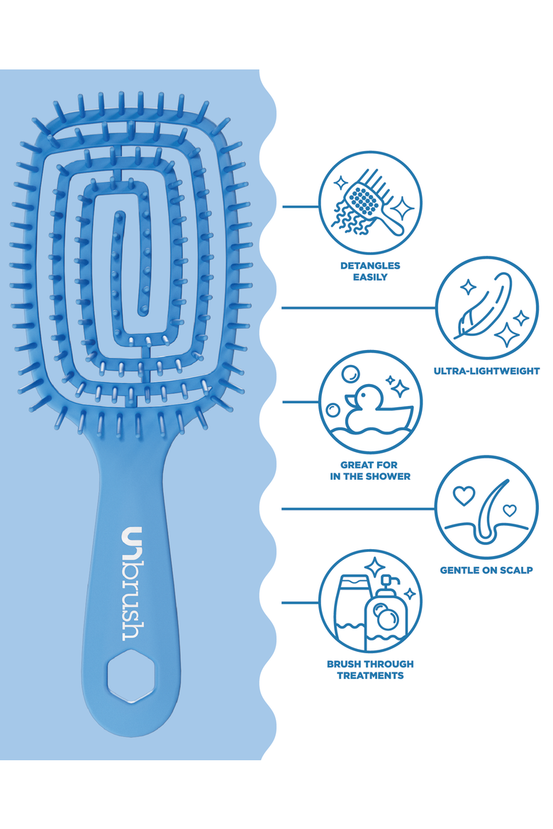 Flex Detangling Brush, Alternate, color, Blue