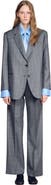 SANDRO Checked wool jacket