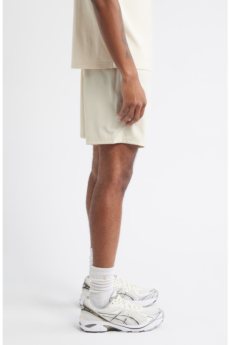 Tempo Faith Over Fear Tech Shorts, Alternate, color, CREAM