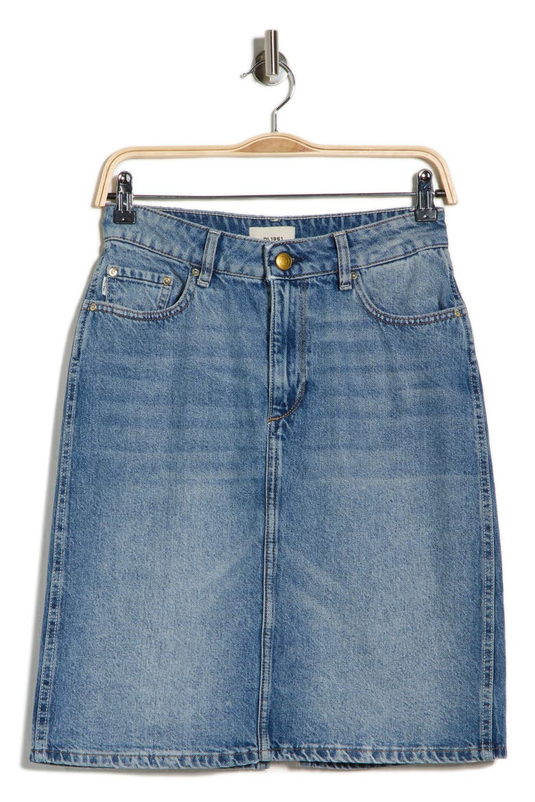 Lexie Denim Skirt, Alternate, color, ENDLESS SEA