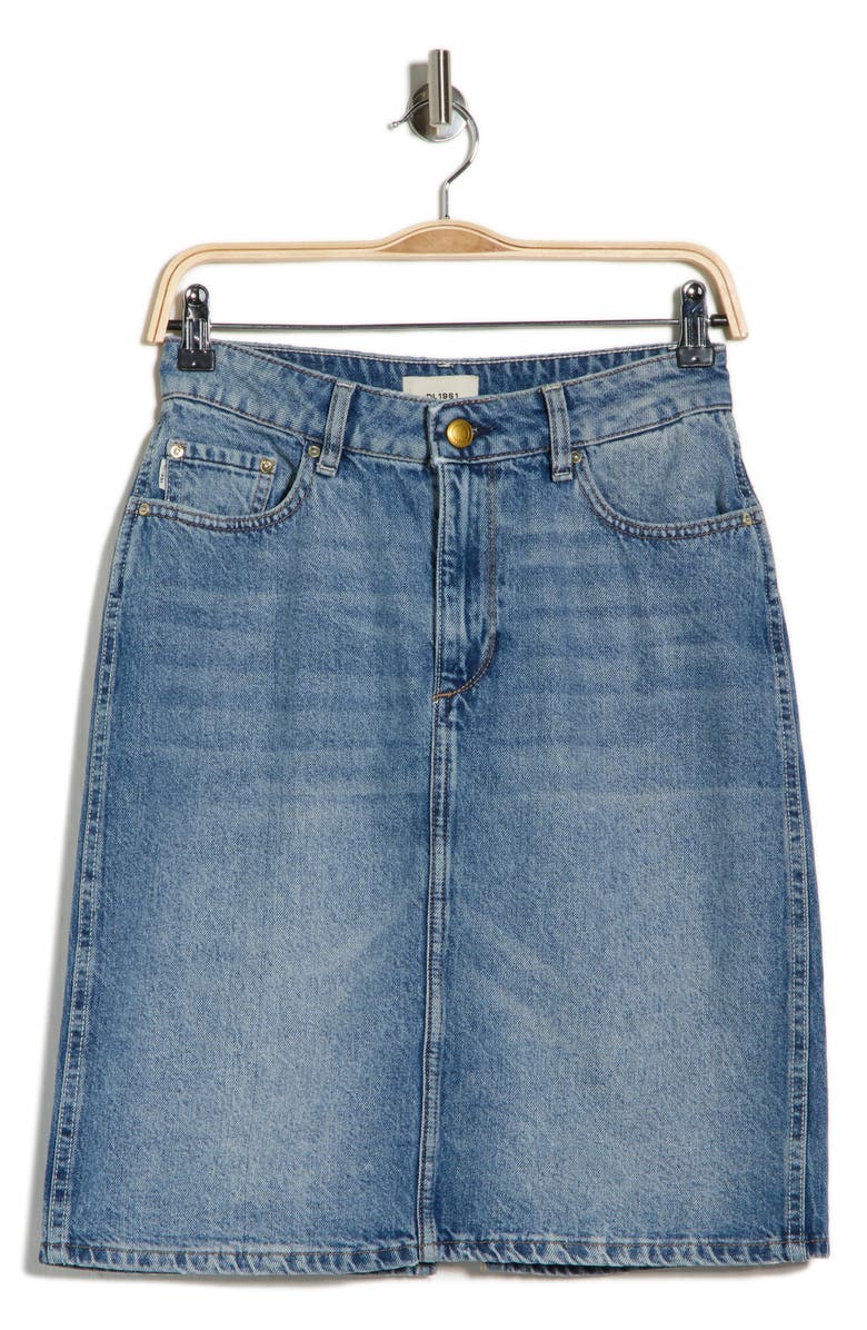DL1961 Lexie Denim Skirt, Main, color, Endless Sea