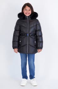 Michael Kors Kids' Belted Puffer Jacket