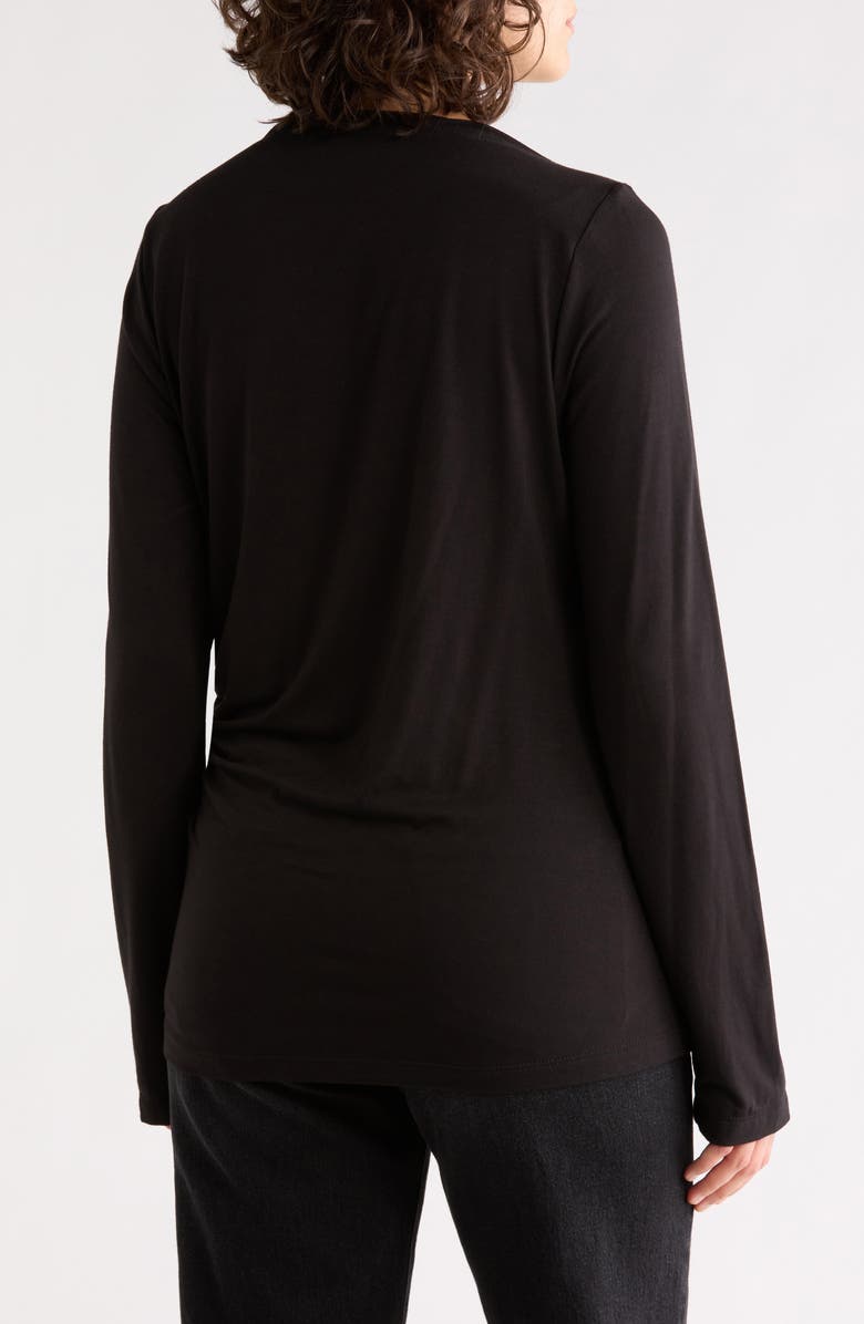 Renee C Boat Neck Top, Alternate, color, Black