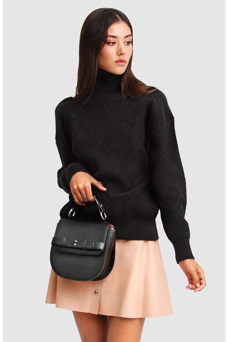 The Academy Turtleneck Jumper, Alternate, color, Black