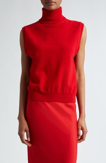 ROHE RÓHE SLEEVELESS TURTLENECK SWEATER